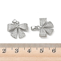 Pendenti in zirconi cubici trasparenti in micro pavè di ottone&nbsp;KK-A299-08P