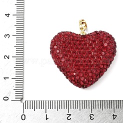 Pendentifs en laiton avec strass&nbsp;KK-K293-48D-G