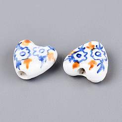 Porcelaine à la main des perles en céramique&nbsp;PORC-T134-28B