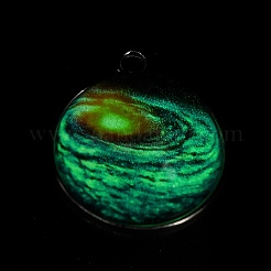 Colgantes de bolas de vidrio luminosas con tema de galaxia&nbsp;GLAA-D021-01P-05