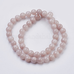 Chapelets de perles en jade jaune naturel&nbsp;X-G-G598-8mm-YXS-06