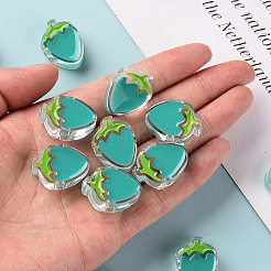 Perles acryliques émail transparent&nbsp;X1-TACR-S155-003G