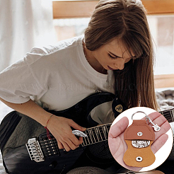 201 púas de guitarra de acero inoxidable&nbsp;AJEW-WH0467-035