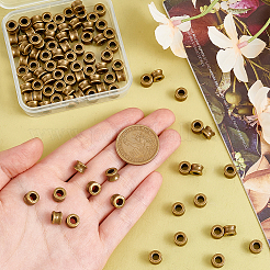 100 Stück europäische Perlen aus Legierung im tibetischen Stil.&nbsp;DIY-PH0023-44A