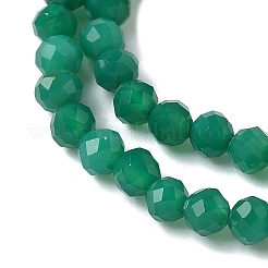 Natürliche grüne Onyx Achat Perlen Stränge&nbsp;X-G-C201-B02-3mm
