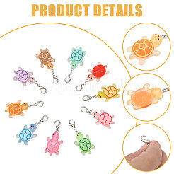 Decorazioni pendenti in resina 24 pz 6 colori&nbsp;HJEW-CA00094