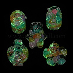 Gros pendentifs lumineux en acrylique transparent&nbsp;MACR-D080-04