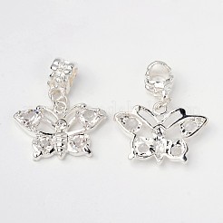 Messing strass europäische baumeln charme&nbsp;X-PALLOY-D342-05