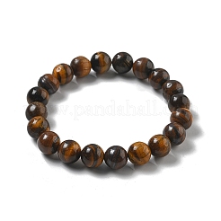 Braccialetti perlina occhio stirata tigre naturale&nbsp;BJEW-K212-C-028