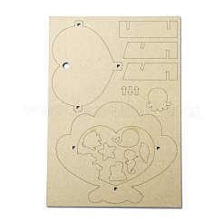 Ensemble de shaker en forme de coquille en bois fait à la main&nbsp;DIY-A014-03
