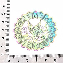 201 Edelstahl 3D drehbarer Hängewindspinner&nbsp;STAS-T064-95