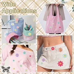 32 Stück Gänseblümchen-Aufnäher aus Polyester&nbsp;PATC-CJ0001-12
