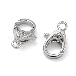 Kreuzverschlüsse aus Messing mit Karabinerhaken&nbsp;KK-H256-03P-02
