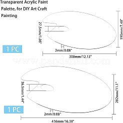 Tavolozza di vernice acrilica trasparente&nbsp;AJEW-BK0001-004