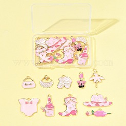 20 pièces 10 styles pendentifs en émail en alliage de placage de rack&nbsp;ENAM-FS0002-74