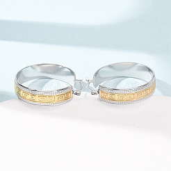Boucles d'oreilles créoles en acier inoxydable 304 pour femmes&nbsp;SA-CBA4160-24GP