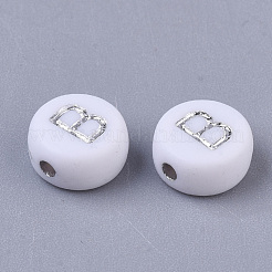 Perline acrilico placcato&nbsp;PACR-R243-04B
