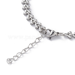 Bracciali a catena in acciaio inossidabile 304 anti-ossidazione per uomo e donna&nbsp;STAS-B039-10P