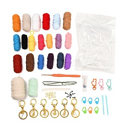 6 kit para principiantes de tejido de hilo de seta estilo&nbsp;DIY-F146-03