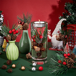 106 Stück 8 Stil künstliche Winter-Weihnachtsdekorationsset&nbsp;DIY-GA0004-79