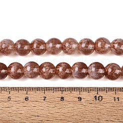 Brins de perles de verre transparentes à moitié peintes à la bombe&nbsp;LS-GLAA-Q110-02A-08