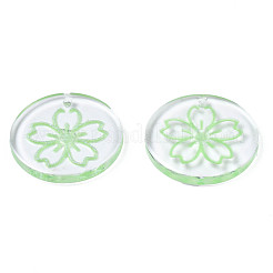 Pendentifs en résine transparente&nbsp;RESI-N030-004C