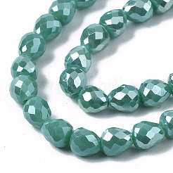 Opache perle di vetro fili&nbsp;X-EGLA-T008-16F