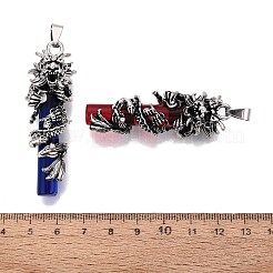 Gros pendentifs en verre d'alliage&nbsp;GL-N004-02AS