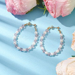 Clous d'oreilles en nacre&nbsp;EJEW-JE05932
