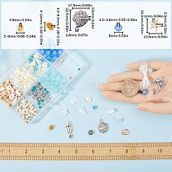 DIY-Set zum Basteln eines stapelbaren Armbands aus natürlicher Meeresmuschel&nbsp;DIY-SC0024-31