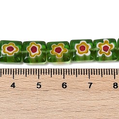 Handgemachte Glasperlen Millefiori&nbsp;LAMP-G166-13B