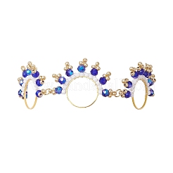 Pulseras de eslabones planos y redondos de acero inoxidable 304 para mujer&nbsp;BJEW-MZ00146