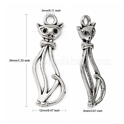 Pendentifs chaton en alliage de style tibétain&nbsp;LF10383Y-NF