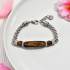 Armbänder aus natürlichen Tigeraugen-Perlen&nbsp;PO7911