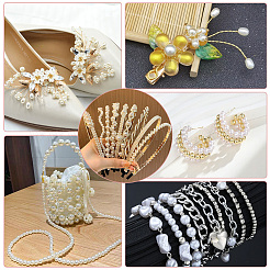 Perles acryliques de perles d'imitation&nbsp;PEAR-LT0001-02B
