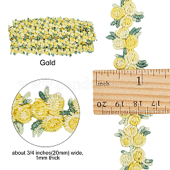 Ruban de bordure en polyester à fleurs&nbsp;OCOR-GF0001-17B