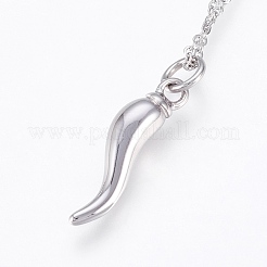 Collane con ciondolo in acciaio inossidabile 304 anti-ossidazione&nbsp;NJEW-P224-11P