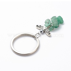 Natürlicher grüner Aventurin-Engels-Anhänger-Schlüsselanhänger&nbsp;KEYC-JKC00382-05