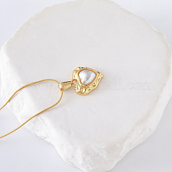 Collier avec pendentif en forme de cœur texturé vintage en acier inoxydable pour femme&nbsp;NI2105