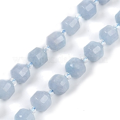Tinti bianco naturale perle di giada fili&nbsp;G-O201B-110F