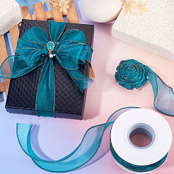 3 rollo de cintas de organza de poliéster&nbsp;SRIB-TA0001-26B