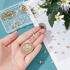 84 tappo per perline in ottone con 3 stili&nbsp;KK-FH0002-68