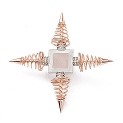 Générateur d'énergie spirituelle en laiton doré rose&nbsp;DJEW-P003-01RG-01