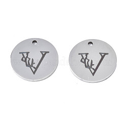 Breloques en acier inoxydable 304 anti-ternissement&nbsp;STAS-T059-26P-V