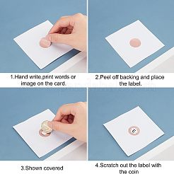Adesivo con password antigraffio rivestito&nbsp;DIY-WH0184-42C