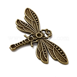 Supports alliage libellule pendentif en strass de style tibétain&nbsp;TIBEP-922-AB-FF