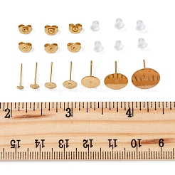 Ohrstecker-Beschläge aus Edelstahl 304&nbsp;STAS-FS0001-75