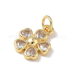 Pendentifs avec zircon cubiques à micro-pavés en laiton&nbsp;KK-L268-031G-03