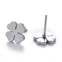 Pendientes unisex de acero inoxidable 304 resistentes al deslustre&nbsp;LS-EJEW-E254-04P