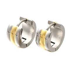 Orecchini a cerchio in acciaio inossidabile 304 per donna&nbsp;EJEW-C096-51GP